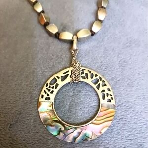 Kenneth Cole reaction  abalone necklace